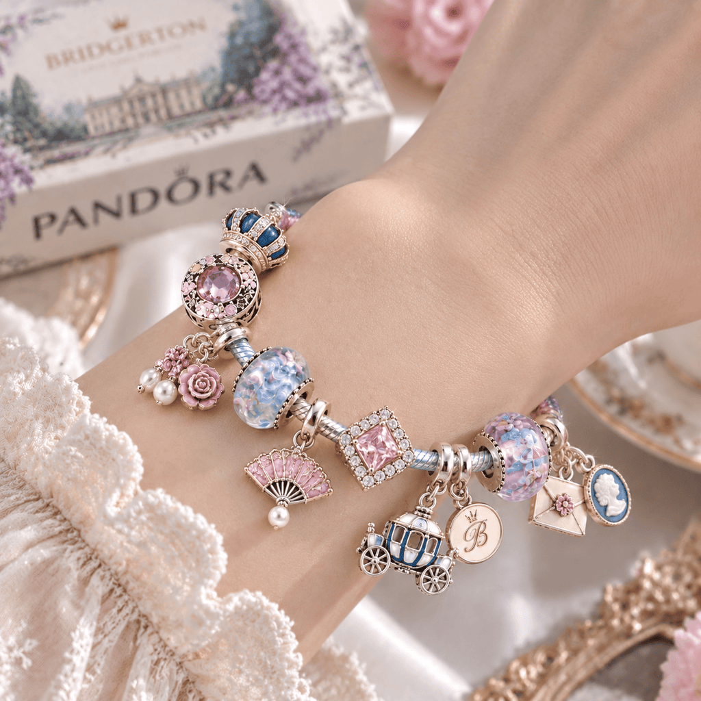 BGT Silver Charm Bracelet Set PTKL