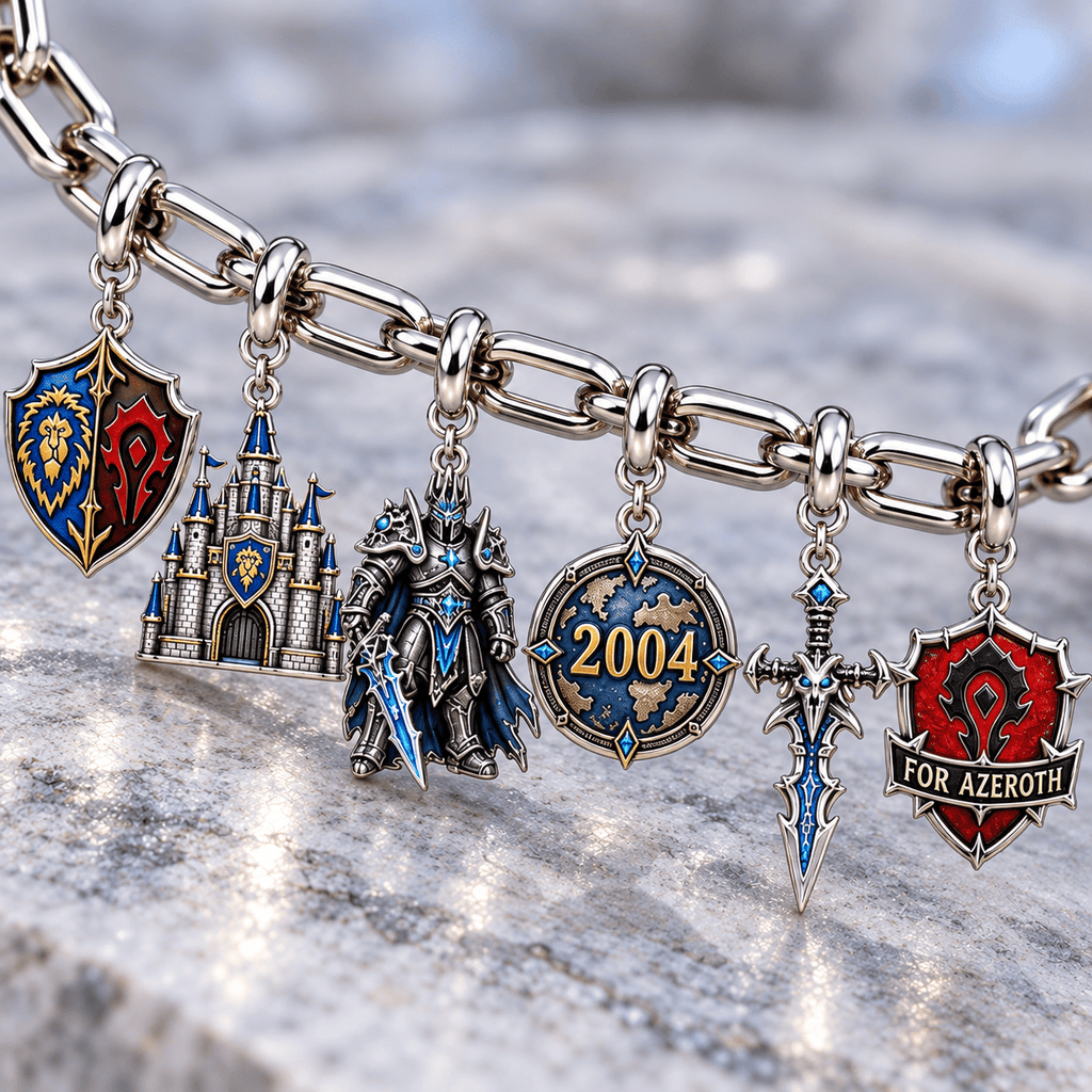 WWC Silver Charm Bracelet Set NTVA