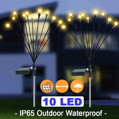 2026 Solar LED Light Outdoor Garden Decoration Landscape Lights Firework Firefly Lawn Lamps Country House Balcony Decor Lamp nwe