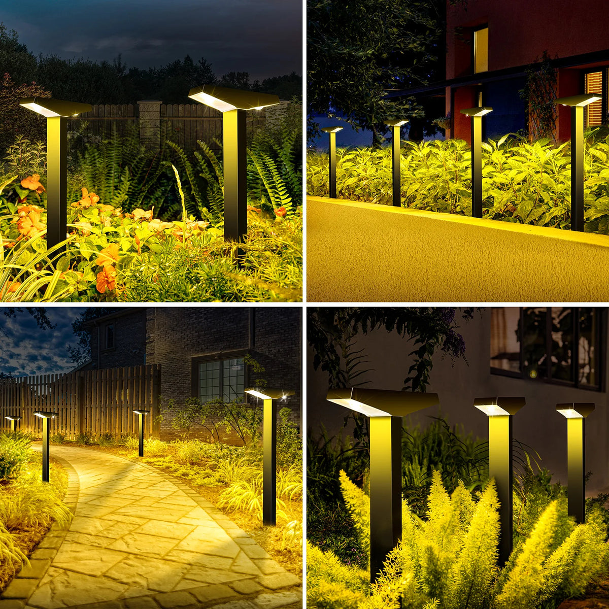 Solar-Powered Lawn Lights, Outdoor Waterproof Ground Lights, Suitable for Courtyards, Paths, Gardens, Lawns, Camping, Outdoor Areas, and Deck Ambiance Decoration and Landscaping